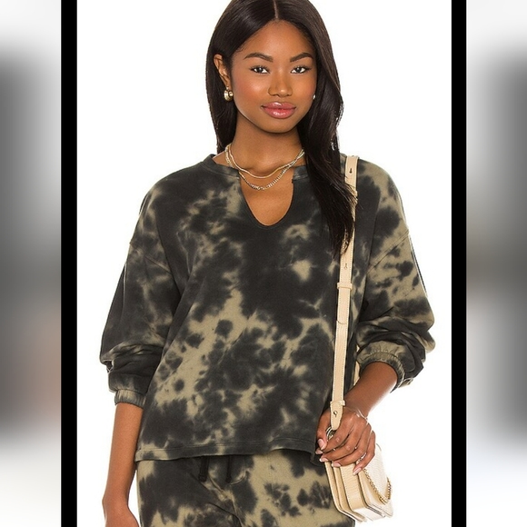 Sanctuary Tops - NWT Sanctuary Perfect Sweatshirt Tie Dye Notched Collar SZ M